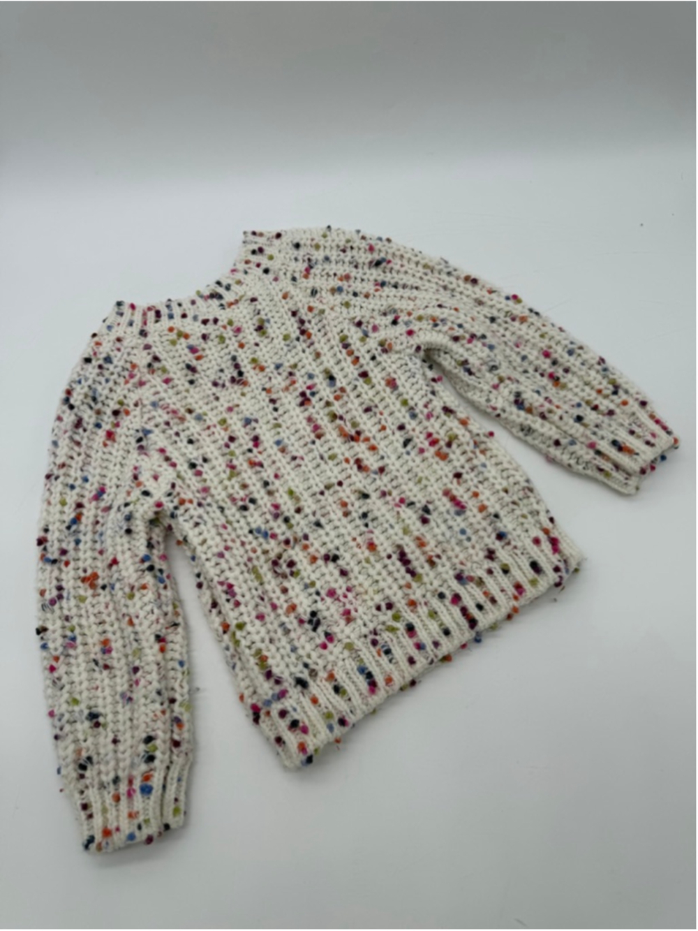 FINDING FOXTALE Multicolor Speckled Knit Sweater 3T